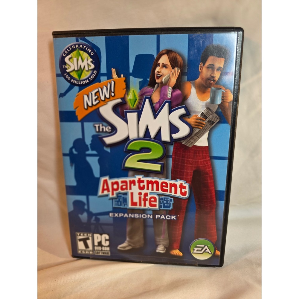 The Sims 2 Apartment Life Expansion Pack PC DVD-ROM EA Games 2008 T Rated